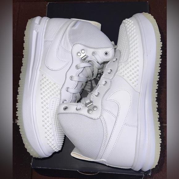 Big Kid's Nike Lunar Force 1 Duckboat white 882842-100 sz 7Y - Picture 5 of 8